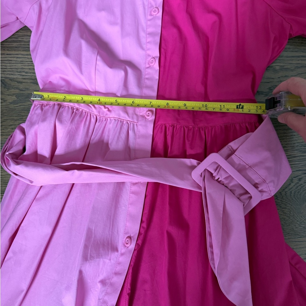 Like new Christopher John Rogers for Target Long Sleeve Two-Tone Shirtdress. 4. - Picture 8 of 8